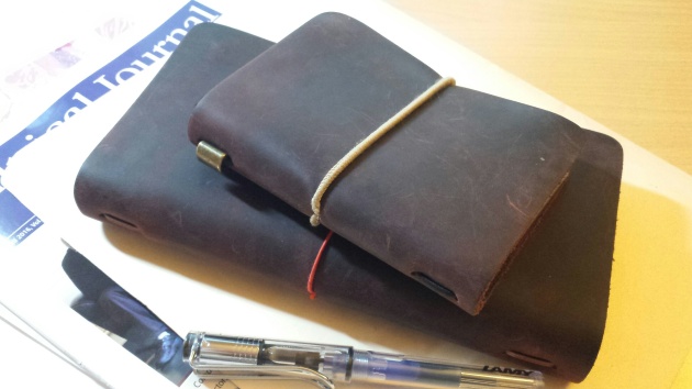 traveler's notebooks stack